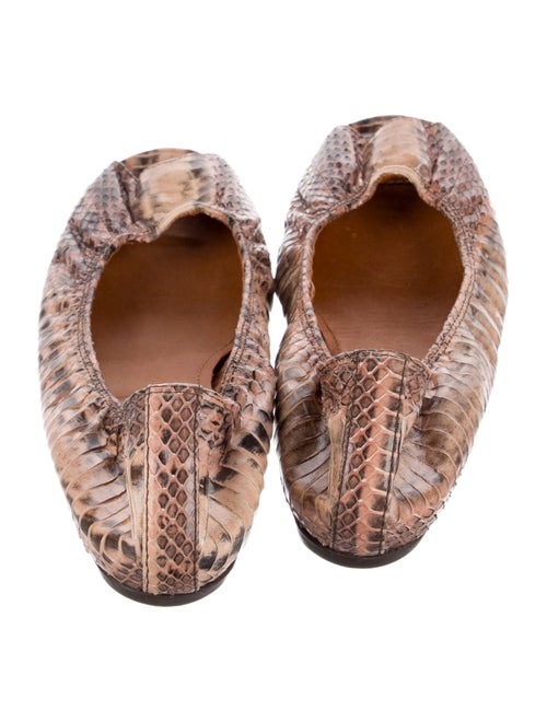 Lanvin Snakeskin Animal Print Ballet Flats