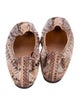Lanvin Snakeskin Animal Print Ballet Flats
