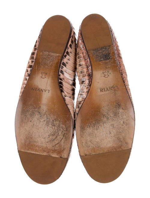 Lanvin Snakeskin Animal Print Ballet Flats