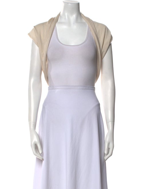 Lanvin Wool Scoop Neck Crop Top