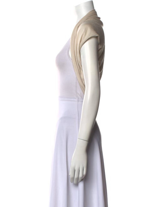 Lanvin Wool Scoop Neck Crop Top