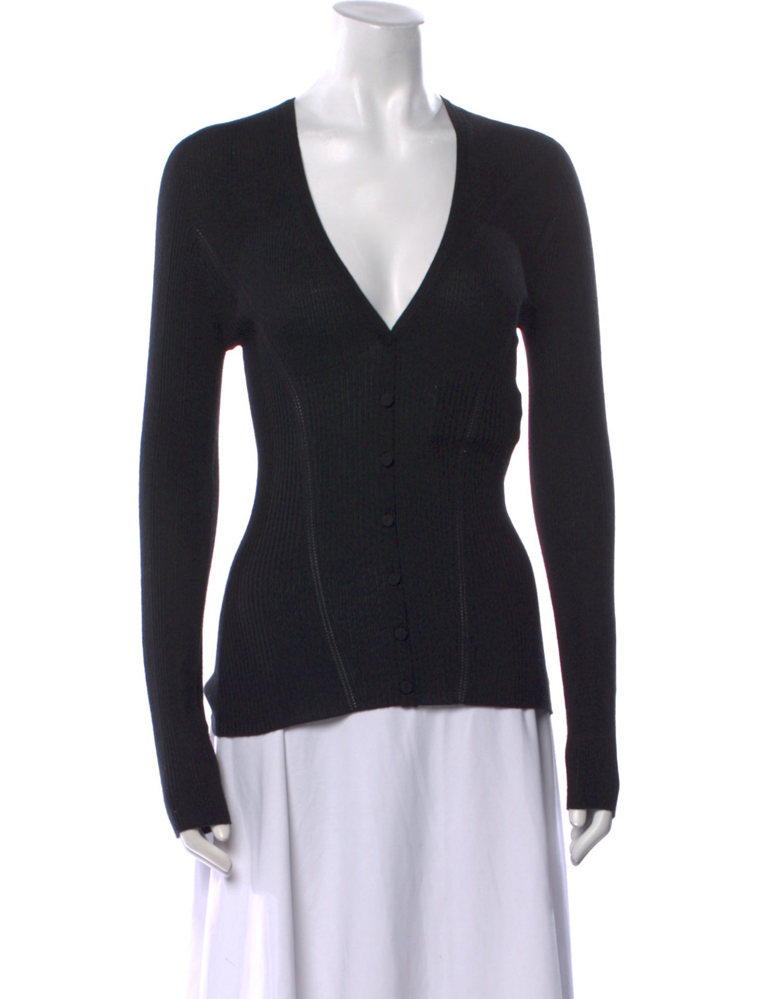 Lanvin Virgin Wool V-Neck Sweater