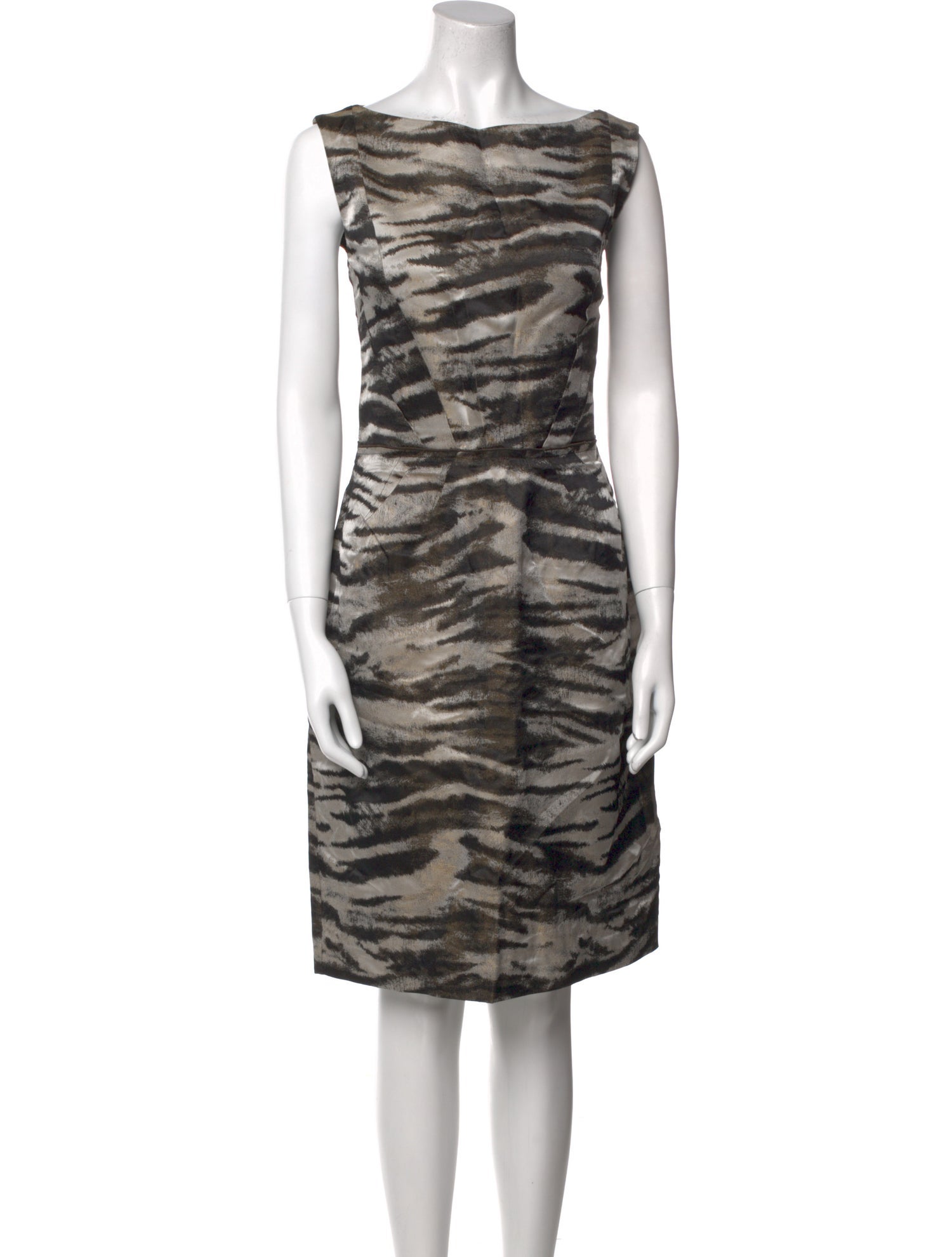 Lanvin Animal Print Knee-Length Dress