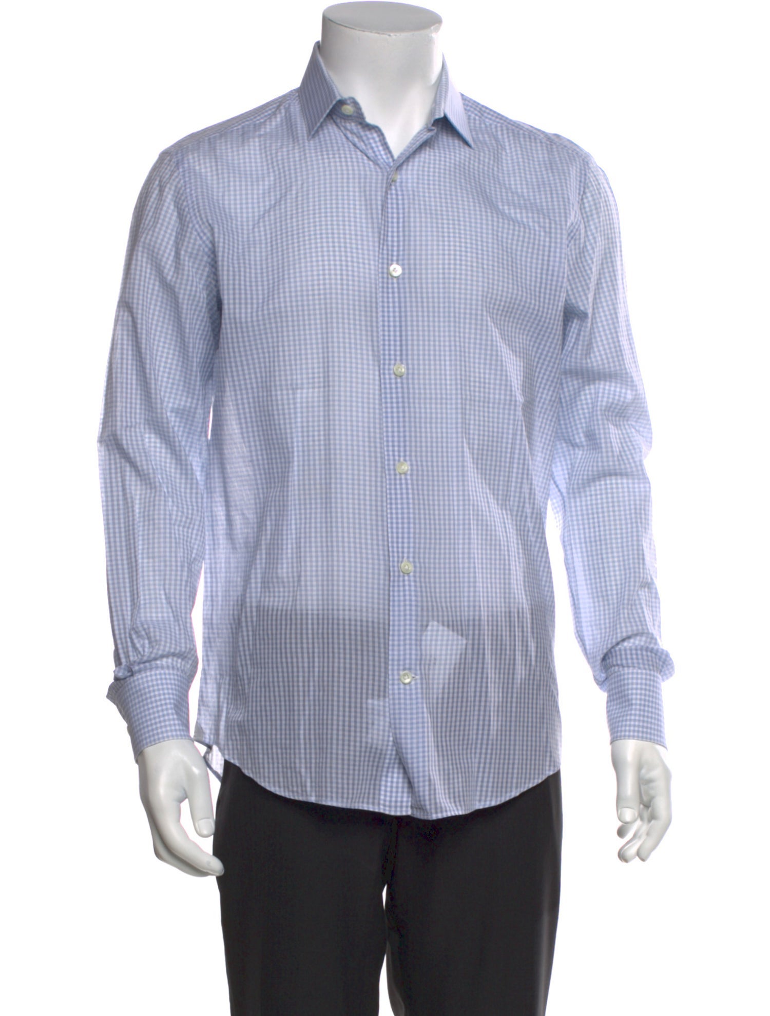 Lanvin Striped Long Sleeve Dress Shirt