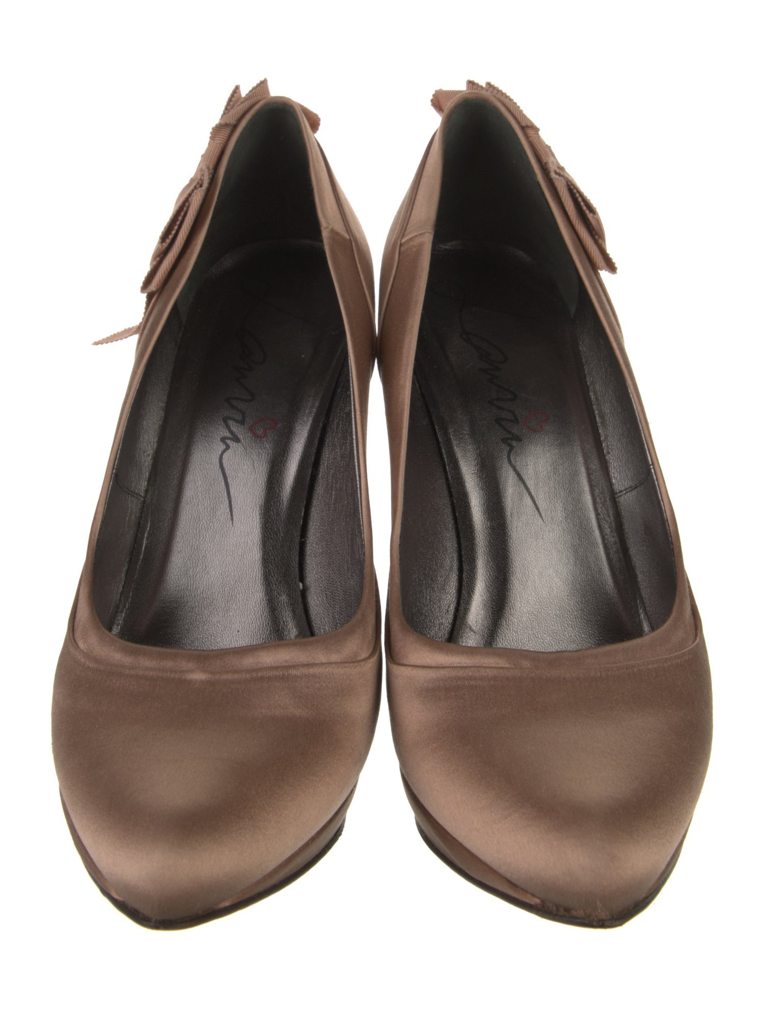 Lanvin Satin Bow Accents Pumps