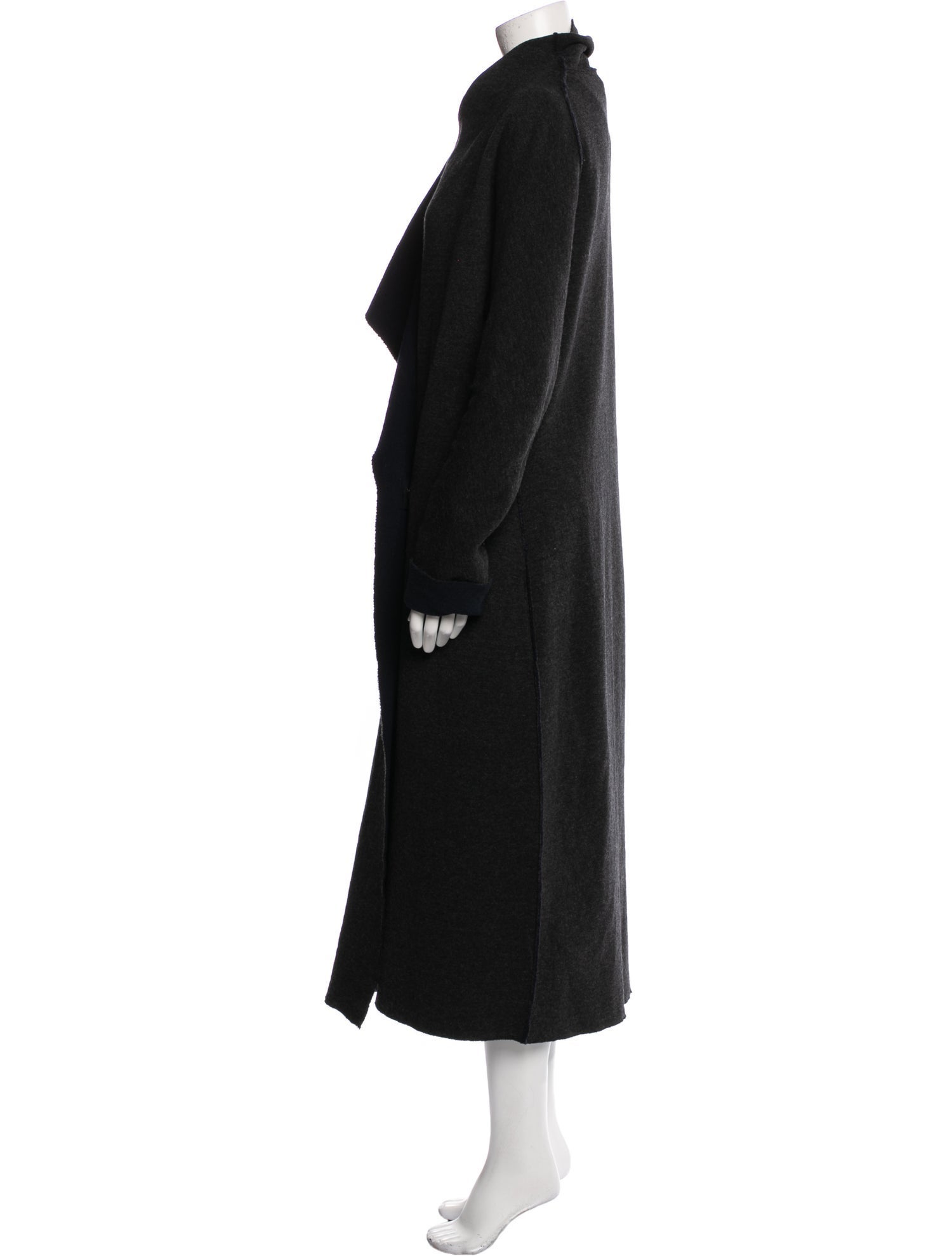 Lanvin Wool Faux Fur Coat