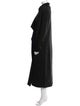 Lanvin Wool Faux Fur Coat