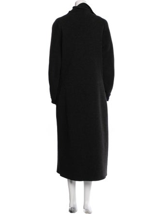 Lanvin Wool Faux Fur Coat