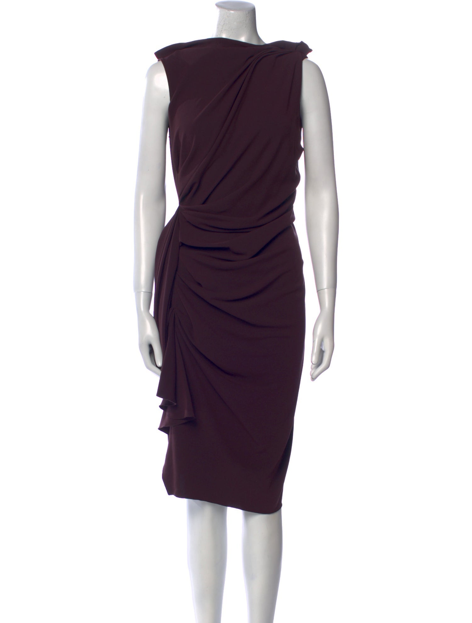Lanvin Bateau Neckline Knee-Length Dress