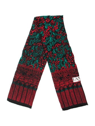 Lanvin Silk Printed Scarf