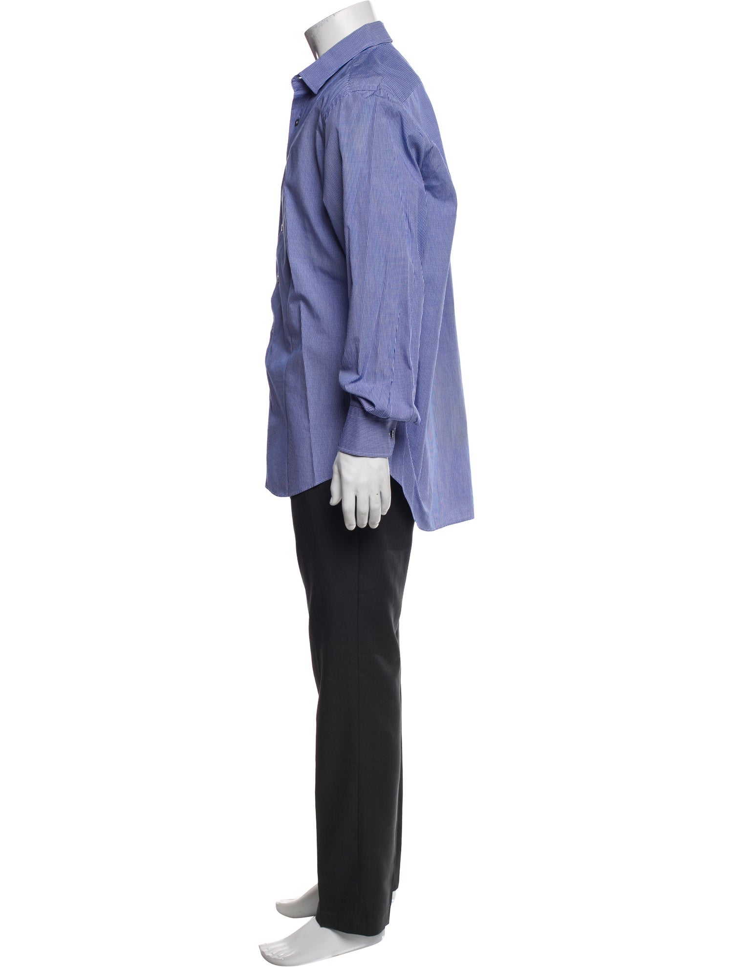 Lanvin Striped Long Sleeve Dress Shirt