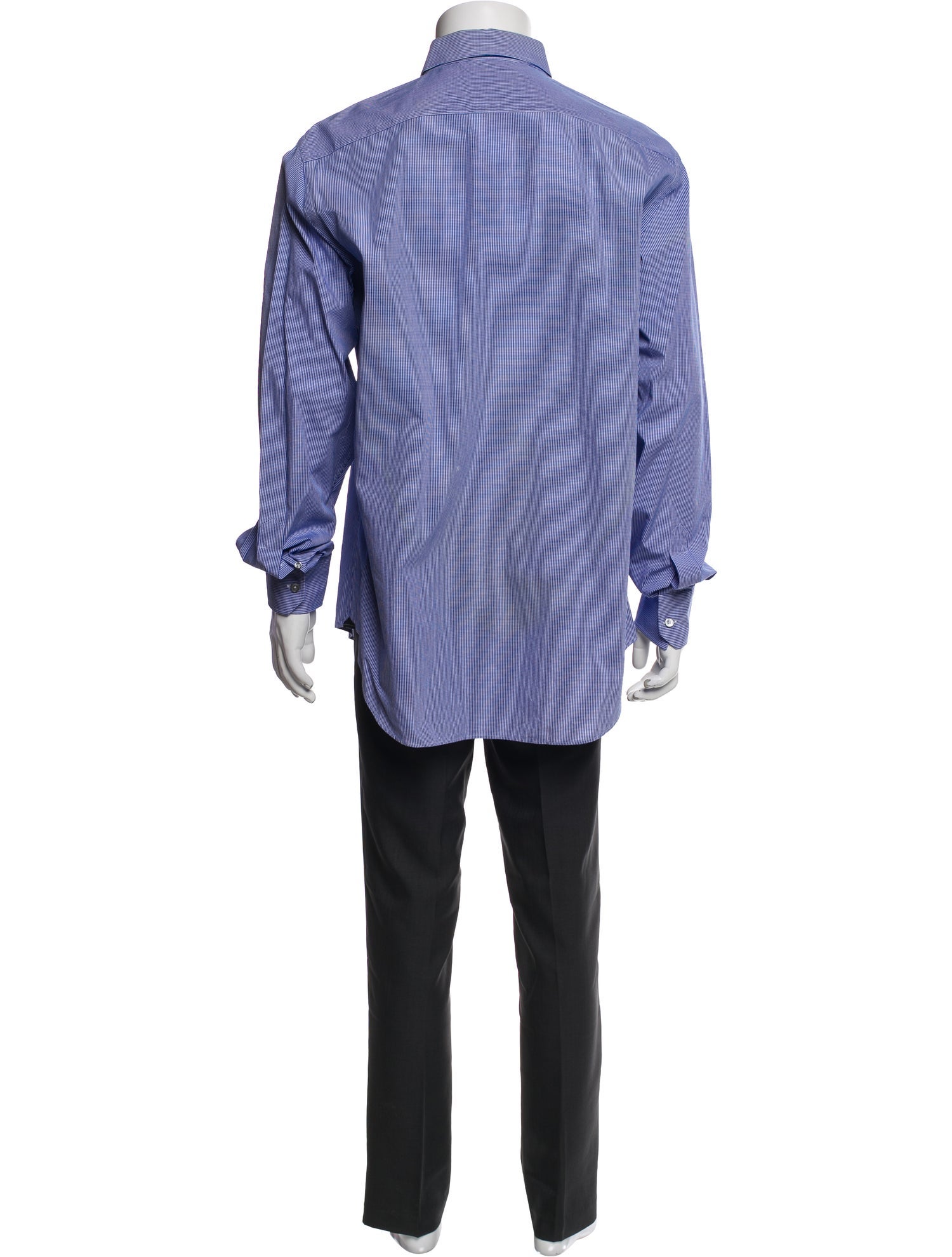 Lanvin Striped Long Sleeve Dress Shirt