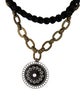 Lanvin Faux Pearl, Resin, & Cord Choker Pendant Necklace