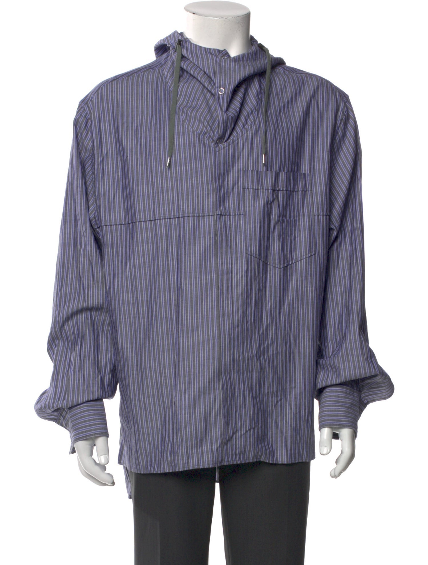 Lanvin Striped Long Sleeve Shirt