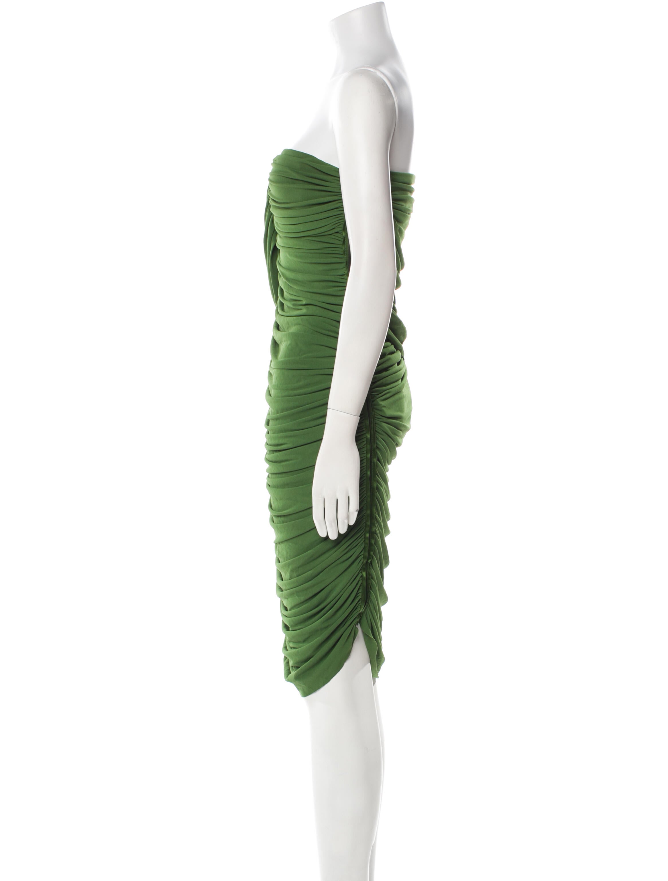 Lanvin Strapless Knee-Length Dress