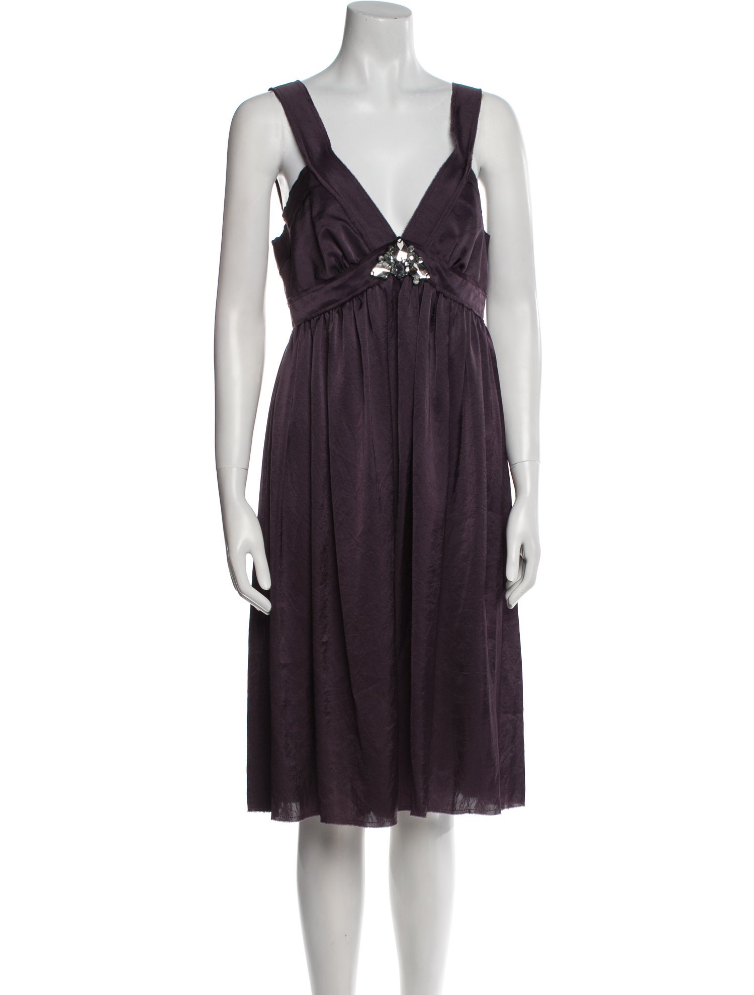 Lanvin Satin Knee-Length Dress