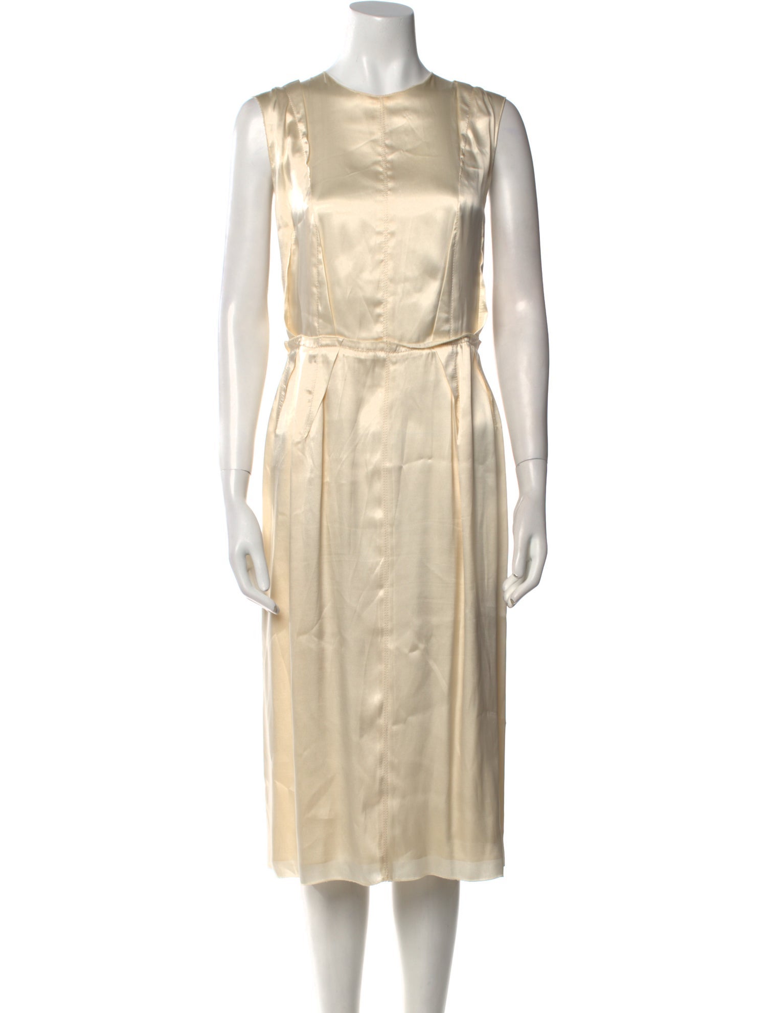 Lanvin Crew Neck Midi Length Dress