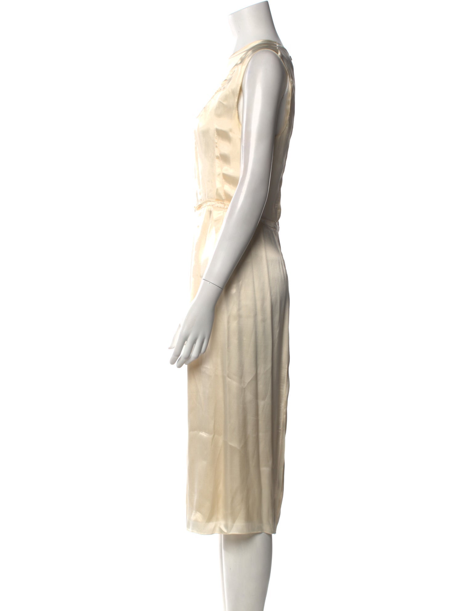 Lanvin Crew Neck Midi Length Dress