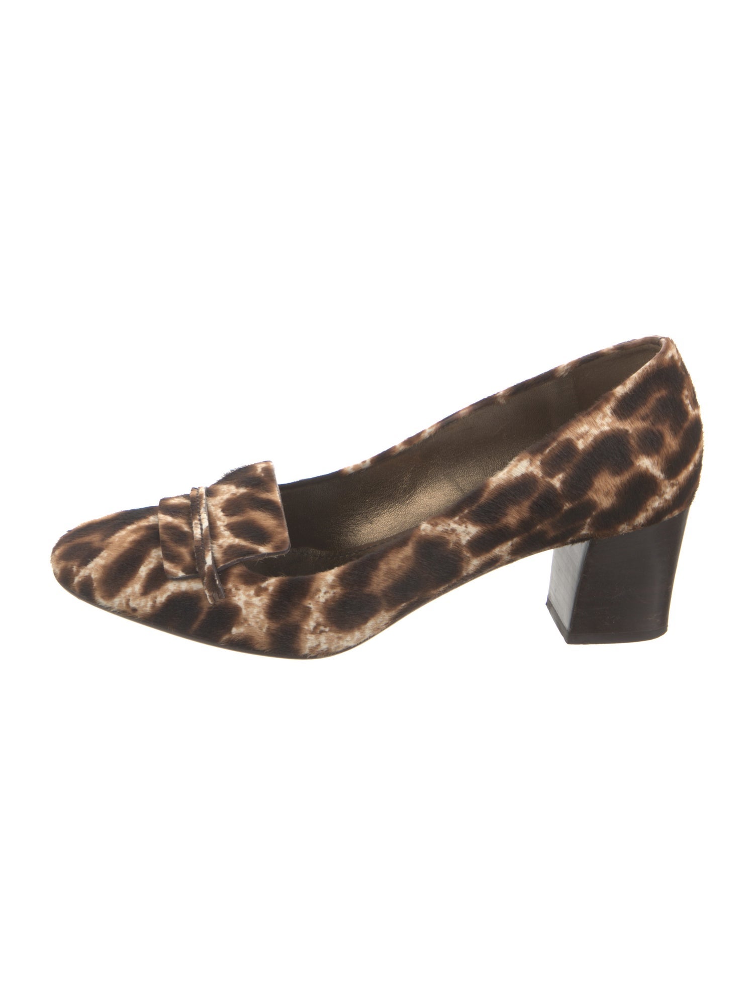 Lanvin Ponyhair Animal Print Pumps