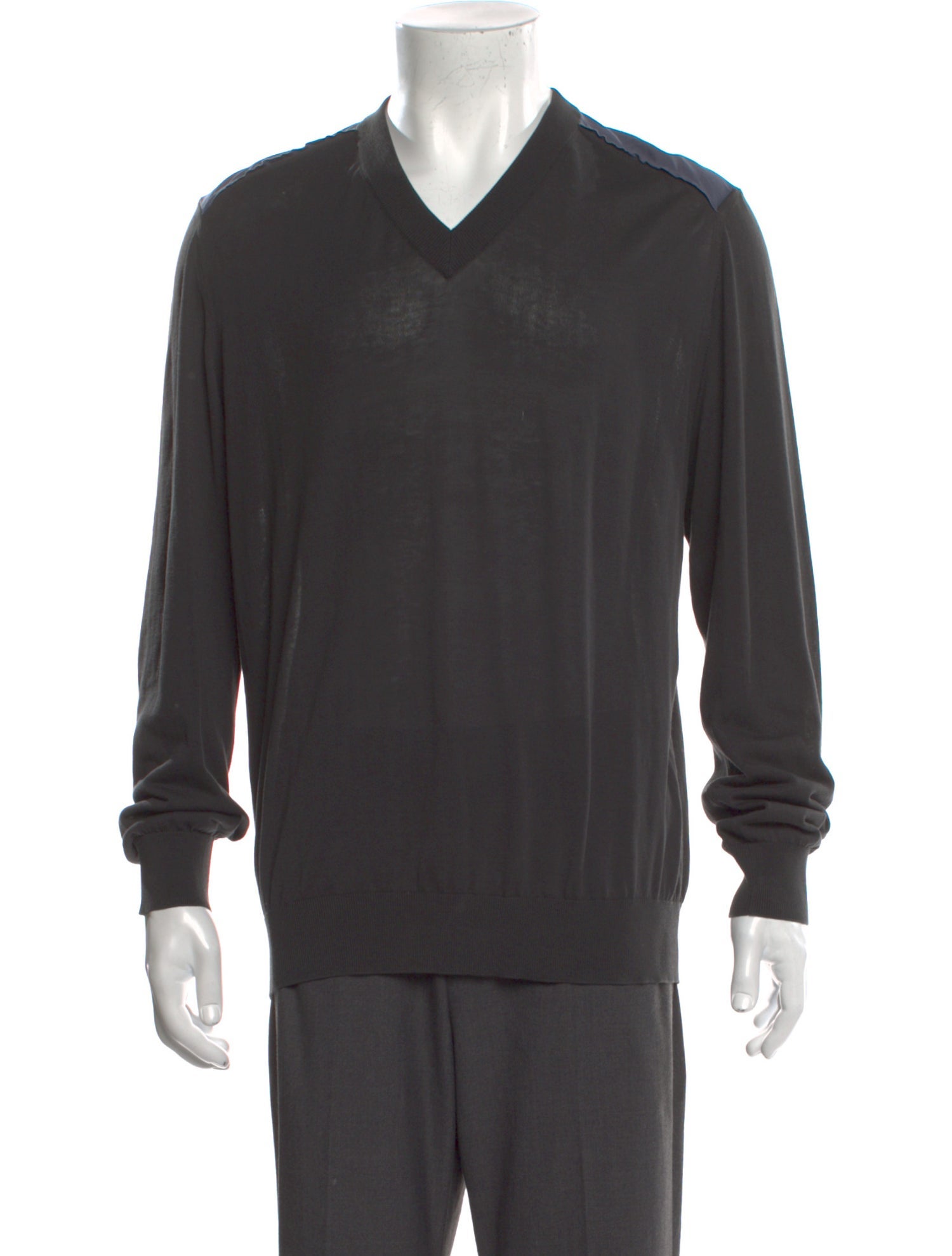 Lanvin V-Neck Long Sleeve Sweatshirt