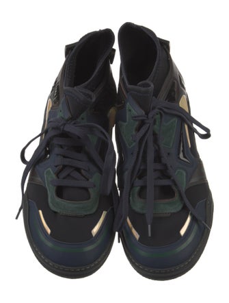 Lanvin Neoprene Printed Athletic Sneakers