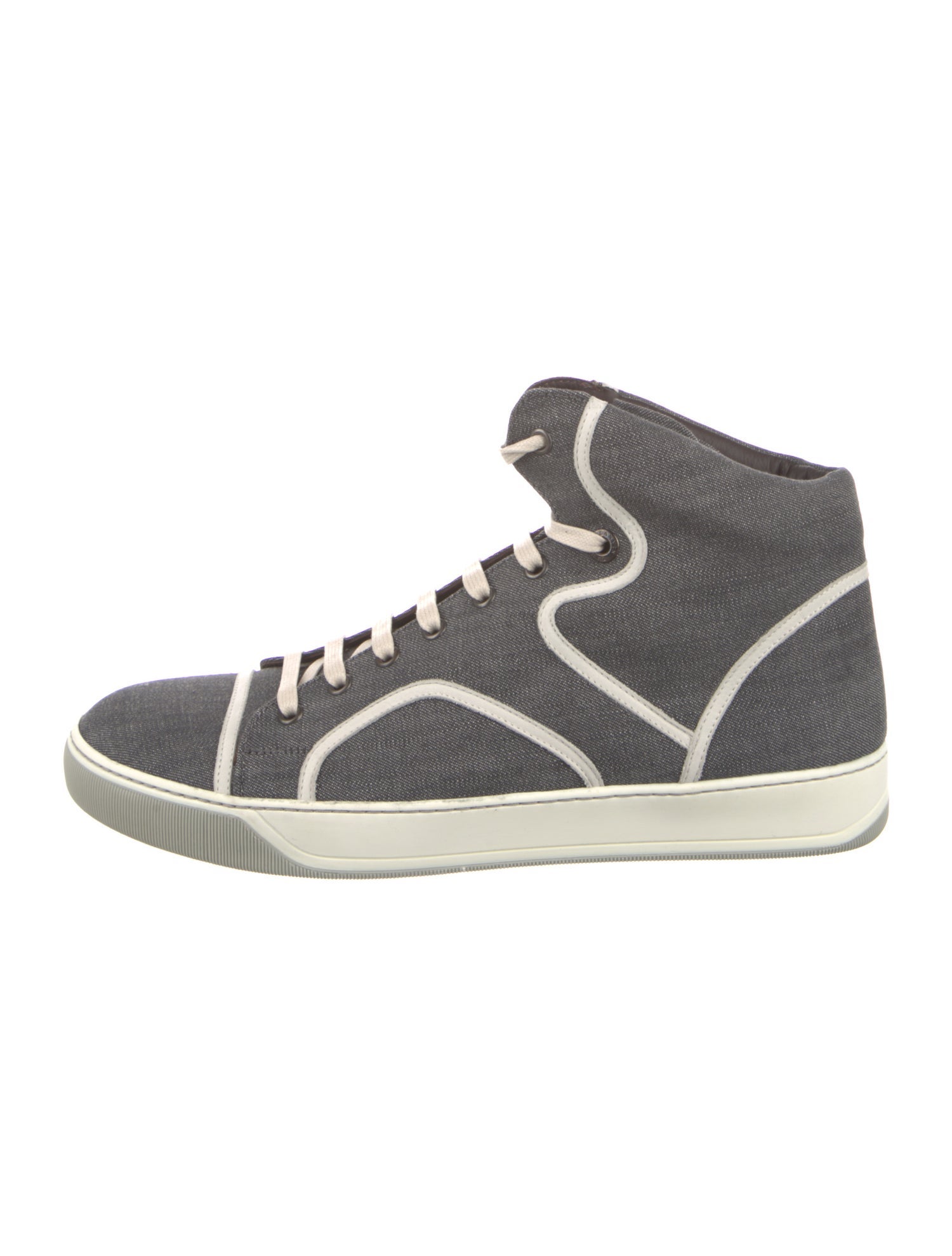 Lanvin Canvas Striped Sneakers