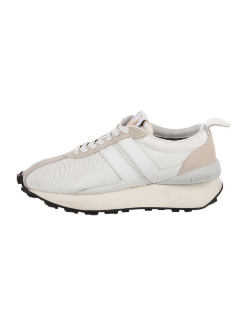 Lanvin Mesh Colorblock Pattern Sneakers