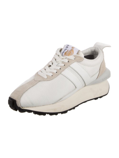 Lanvin Mesh Colorblock Pattern Sneakers