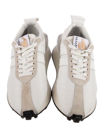 Lanvin Mesh Colorblock Pattern Sneakers