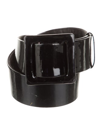 Lanvin Wide Patent Leather Belt