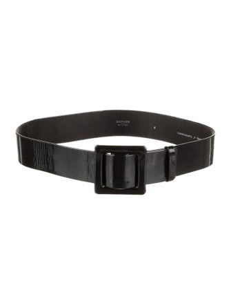 Lanvin Wide Patent Leather Belt