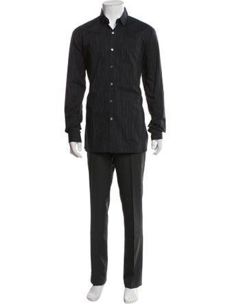 Lanvin Striped Long Sleeve Shirt