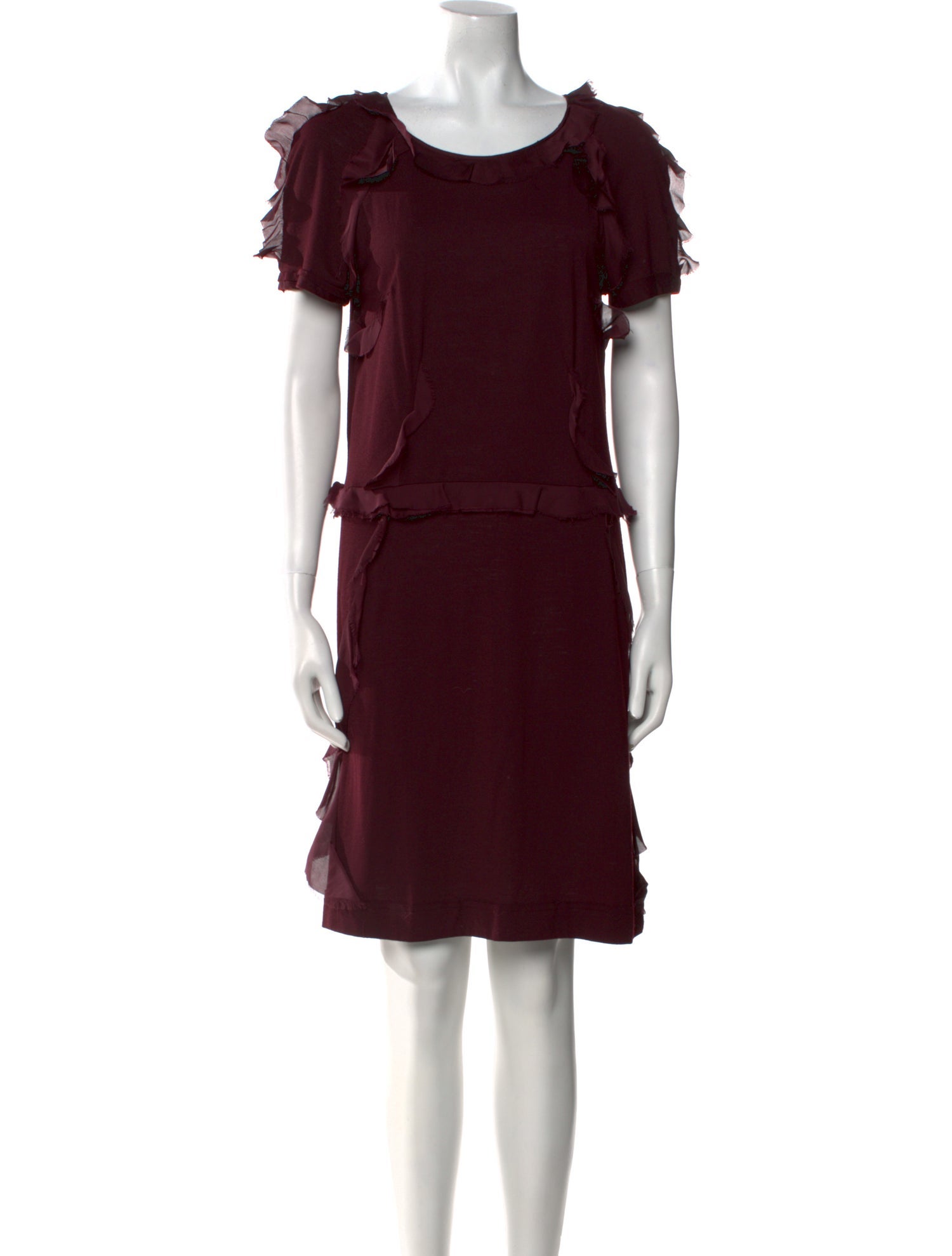 Lanvin Scoop Neck Knee-Length Dress