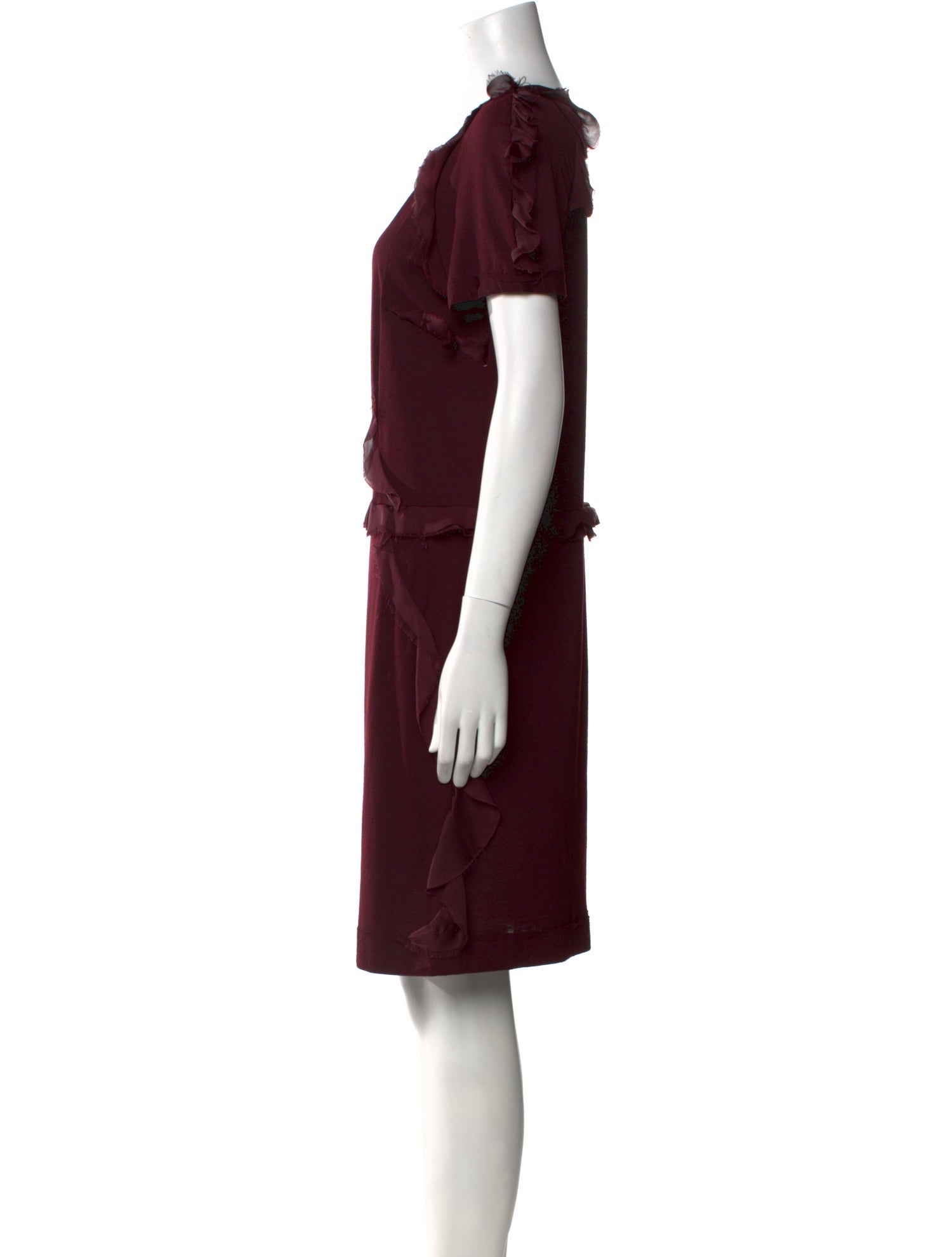 Lanvin Scoop Neck Knee-Length Dress