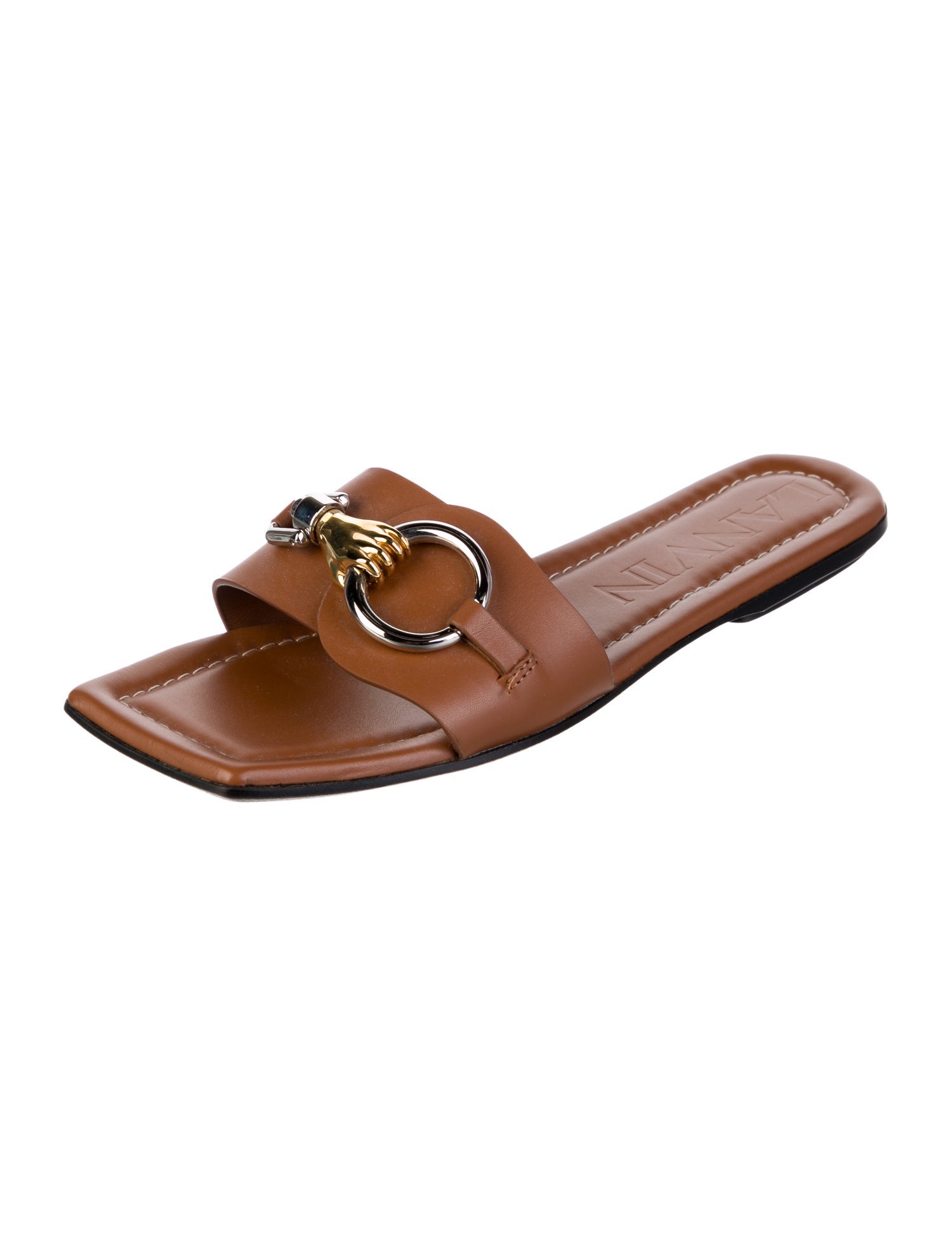 Lanvin Leather Slides