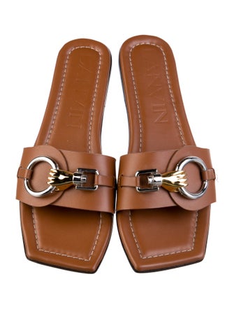 Lanvin Leather Slides