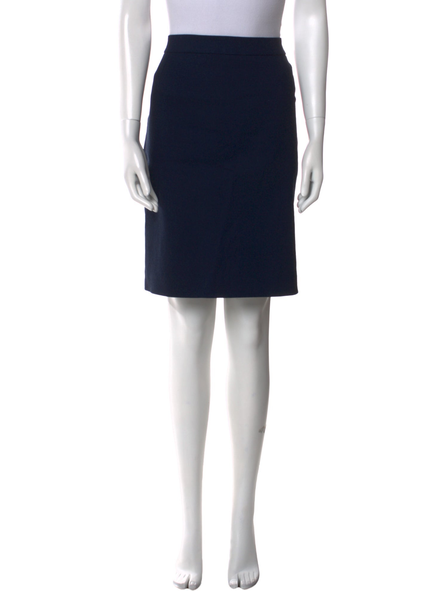 Lanvin Raw-Edge Trim Knee-Length Skirt