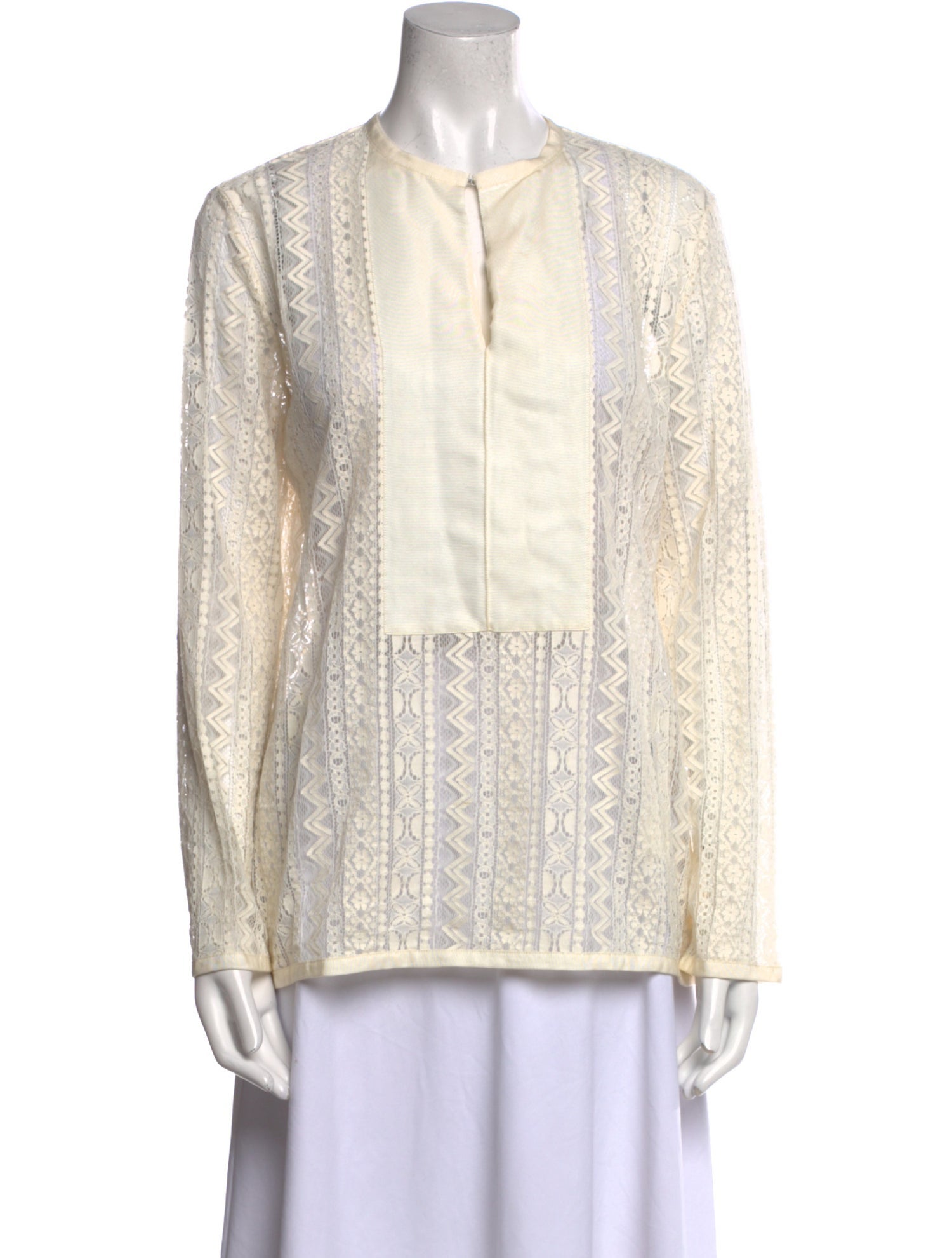 Lanvin Crew Neck Long Sleeve Tunic