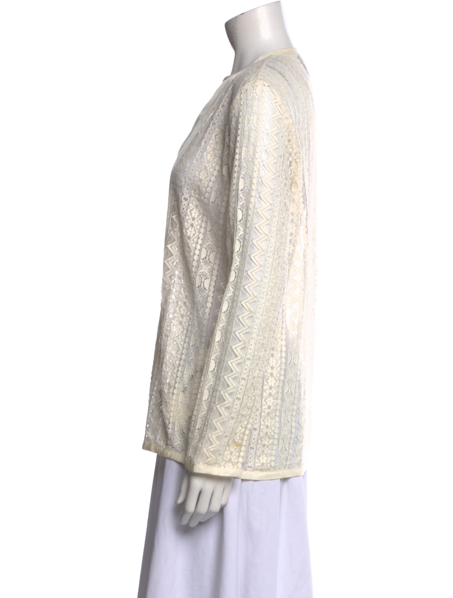 Lanvin Crew Neck Long Sleeve Tunic