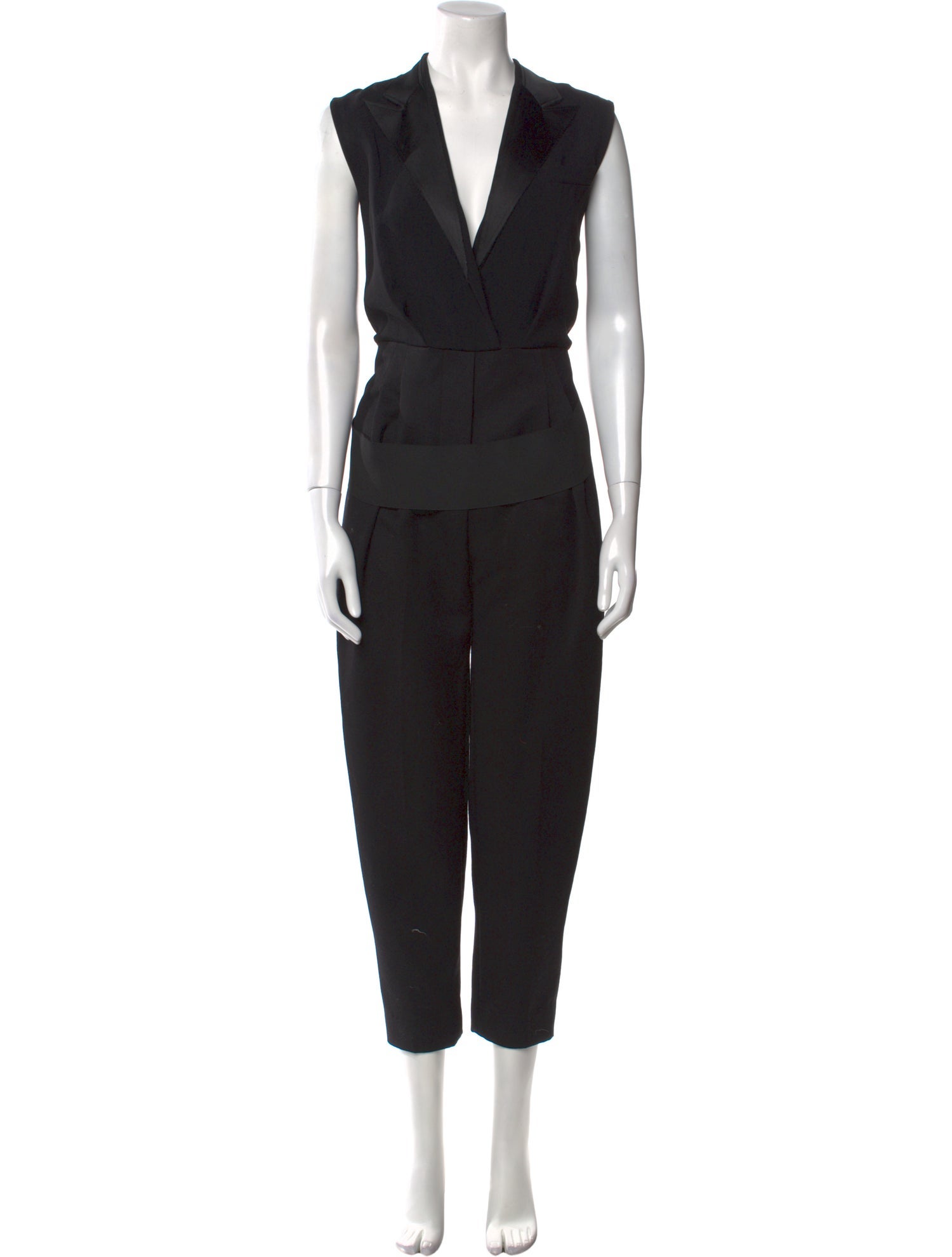 Lanvin Wool V-Neck Jumpsuit