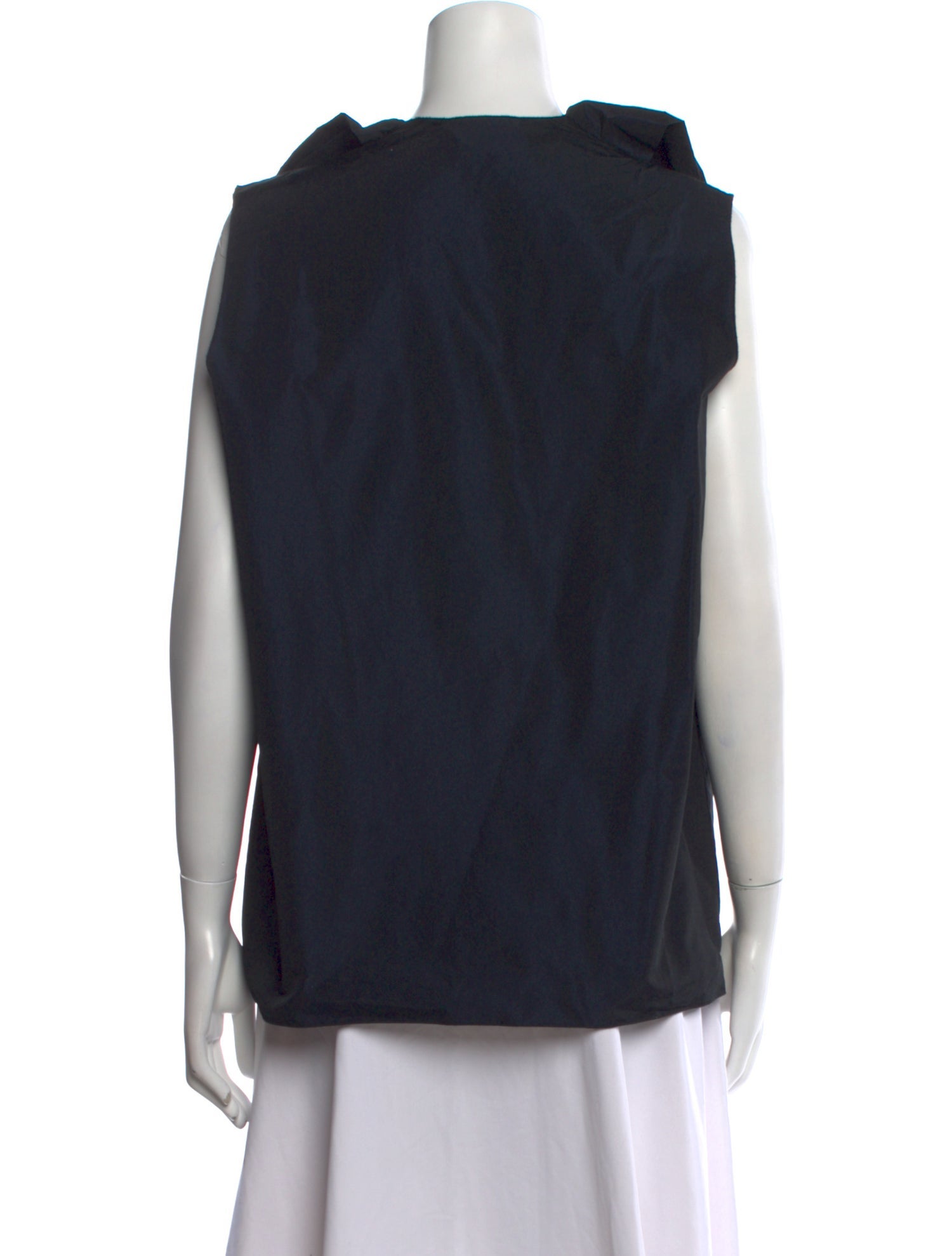 Lanvin Cowl Neck Sleeveless Polo