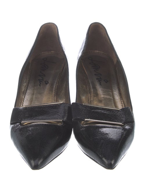 Lanvin Patent Leather Bow Accents Pumps