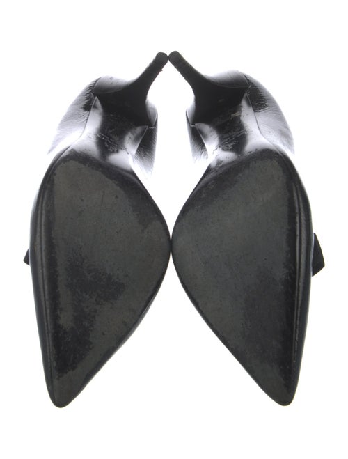 Lanvin Patent Leather Bow Accents Pumps