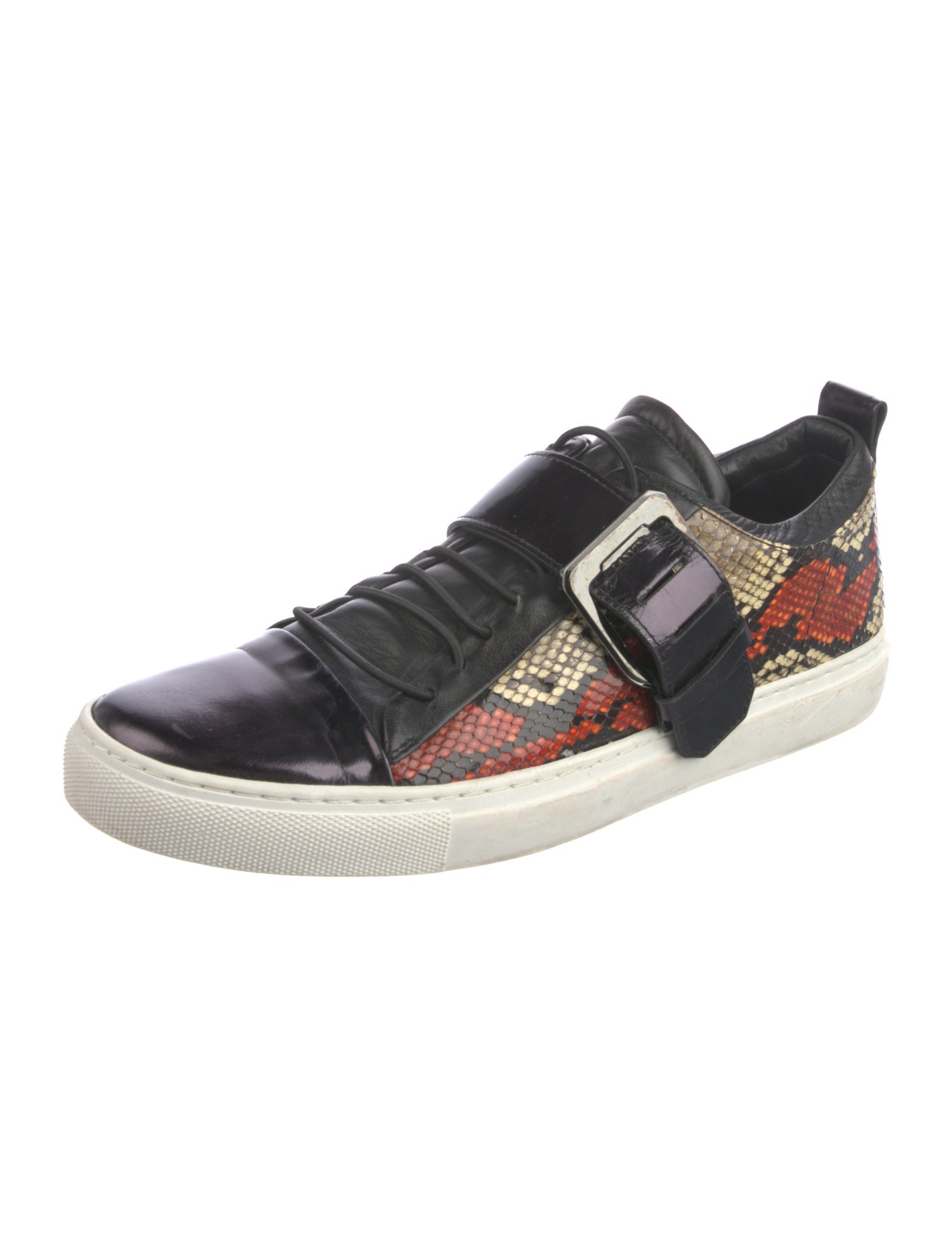 Lanvin Snakeskin Animal Print Sneakers
