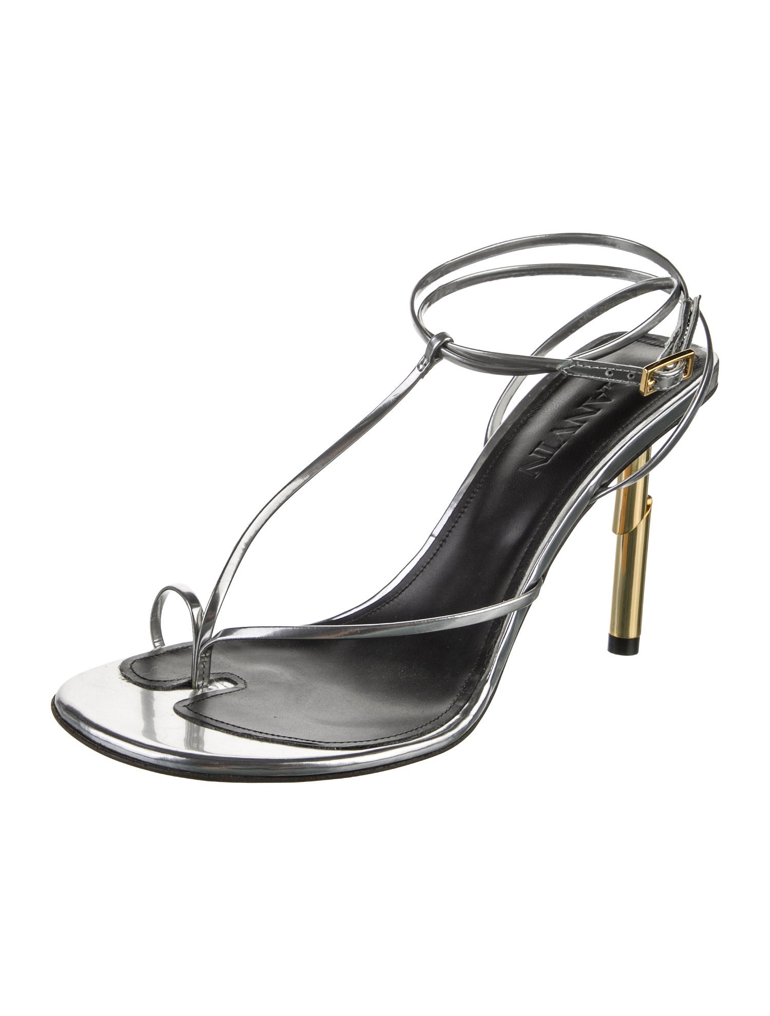 Lanvin Leather T-Strap Sandals
