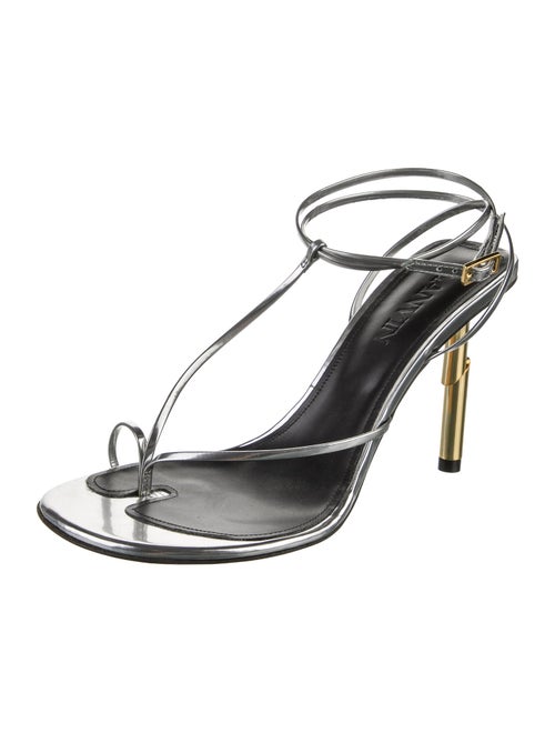 Lanvin Leather T-Strap Sandals