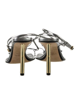 Lanvin Leather T-Strap Sandals