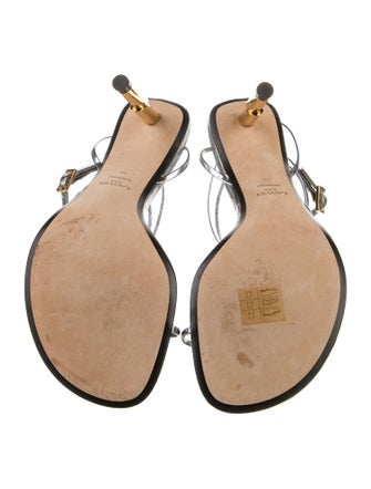 Lanvin Leather T-Strap Sandals