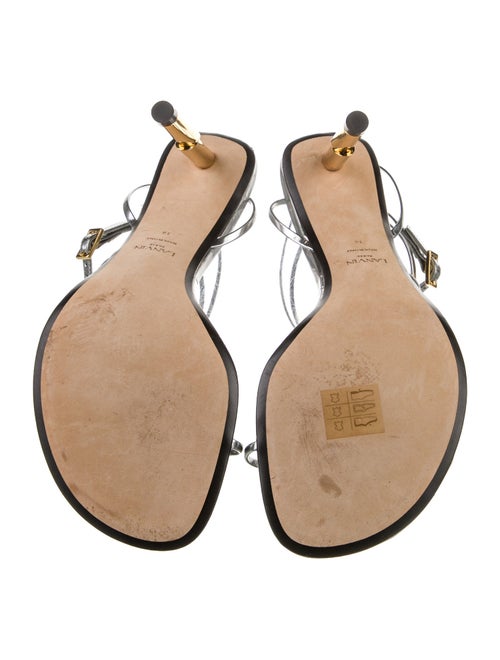 Lanvin Leather T-Strap Sandals