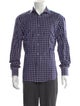 Lanvin Plaid Print Long Sleeve Shirt